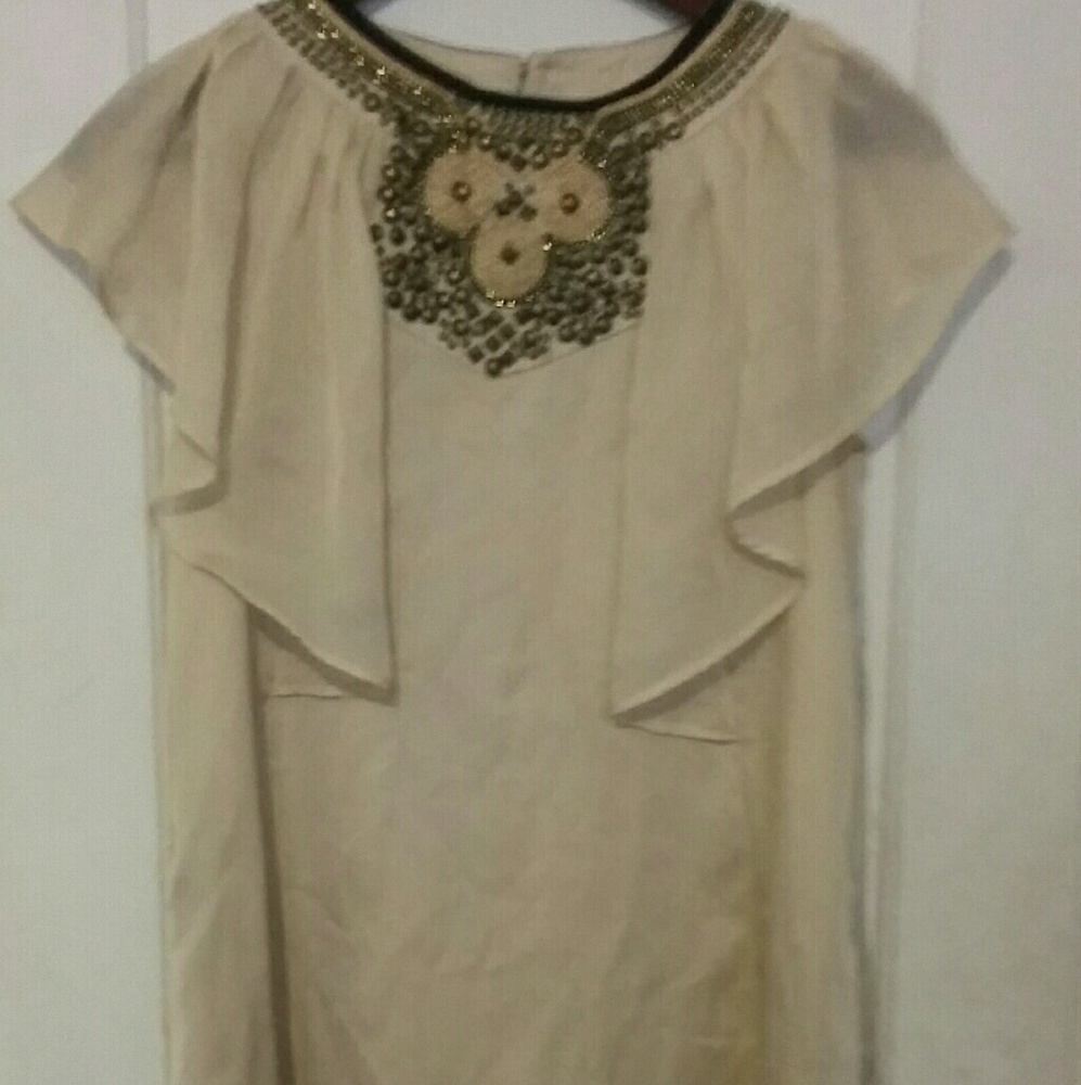 Elegant cream fine dress fabrics